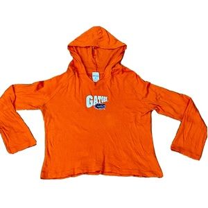 UF Gators University Of Florida Orange Long Sleeve Hoodie Women’s Medium Y2K